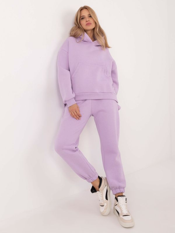 Fashionhunters Light purple tracksuit