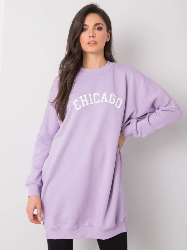 Fashionhunters Light purple tunic with the inscription Corazon RUE PARIS