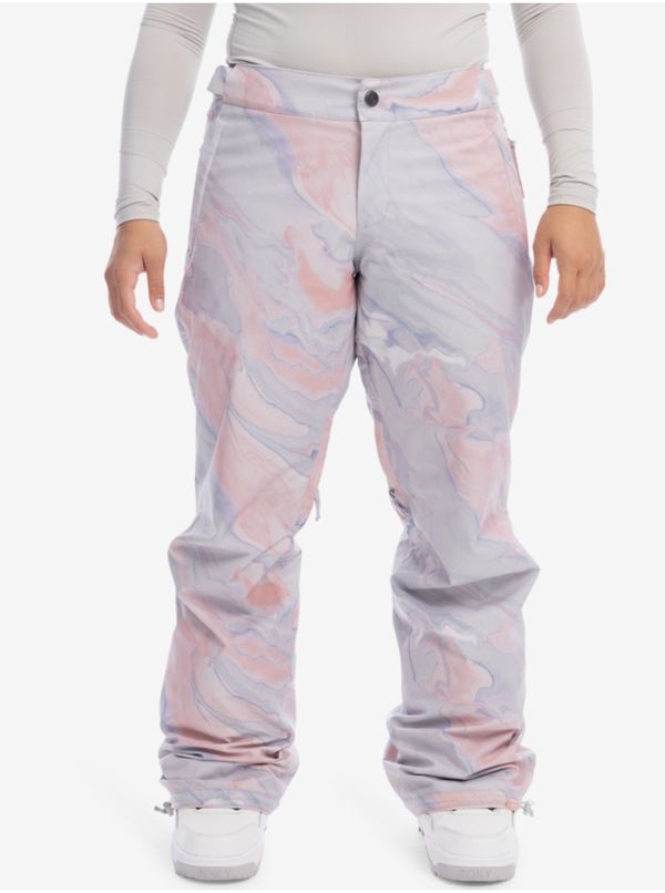 Roxy Light Purple Women Patterned Winter Pants Roxy Chloe Kim - Women