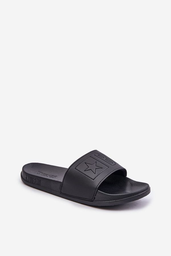 BIG STAR SHOES Lightweight men's slippers with Big Star logo black