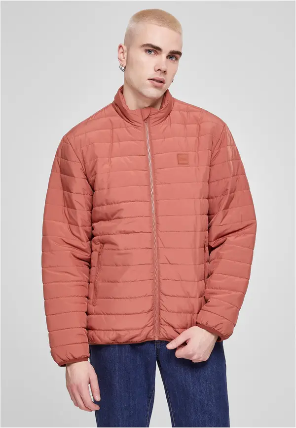 Urban Classics Lightweight terracotta bubble jacket