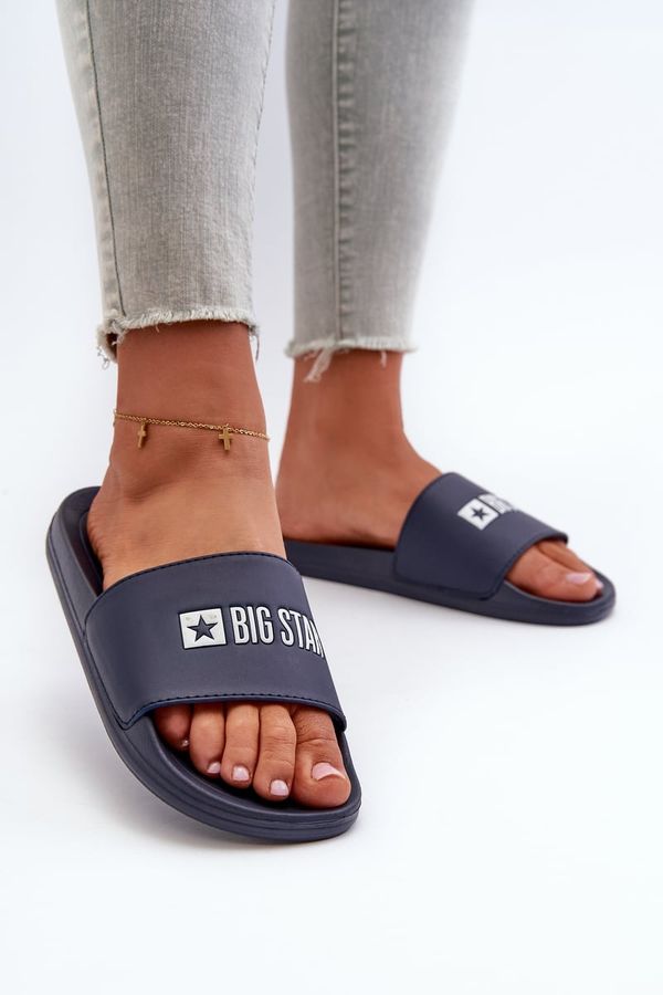 BIG STAR SHOES Lightweight women's slippers Big Star Navy Blue