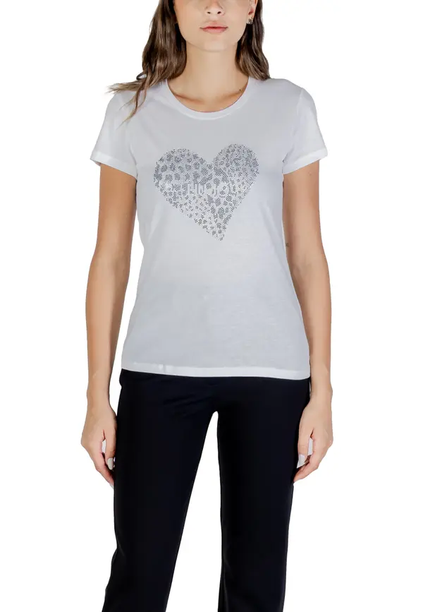Liu Jo Liu Jo bela majica s potiskom srca