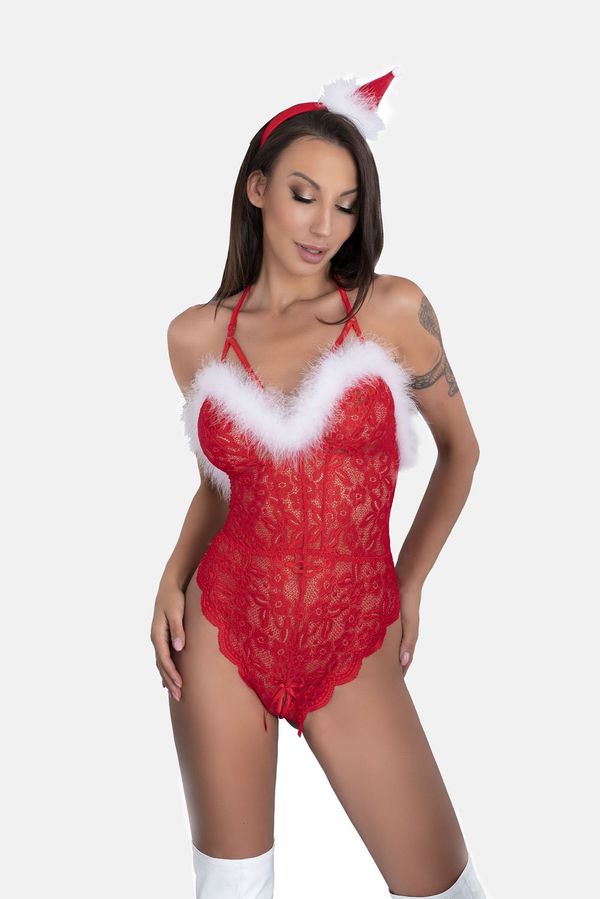 LivCo Corsetti Fashion LivCo Corsetti Fashion Woman's Body Santas Lace Lady 90705