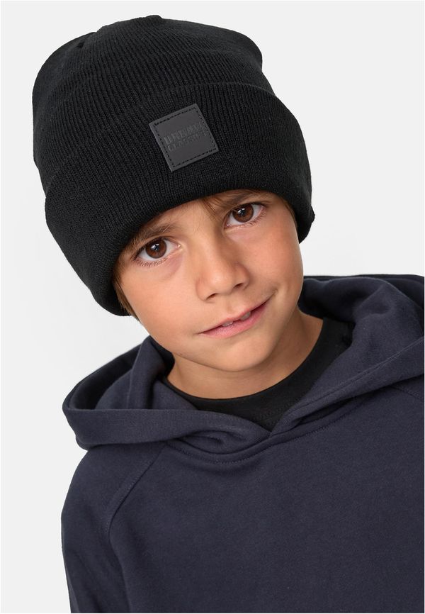 Urban Classics Kids Logopatch Beanie Kids 2-Pack Black/Royal Blue