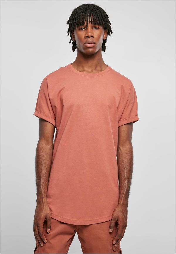 Urban Classics Long Shaped Terracotta Turnup Tee