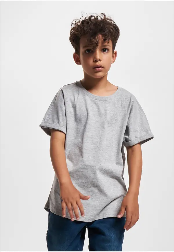 Urban Classics Long Shaped Turnup Tee Boys' T-Shirt - Grey