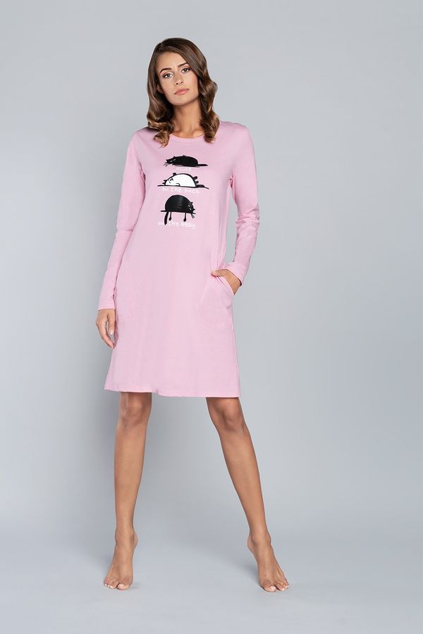 Italian Fashion Long sleeve Dima shirt - pink