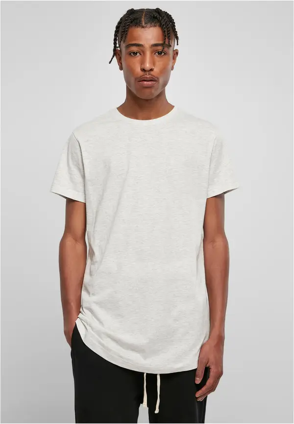 Urban Classics Long T-shirt in the shape of light gray
