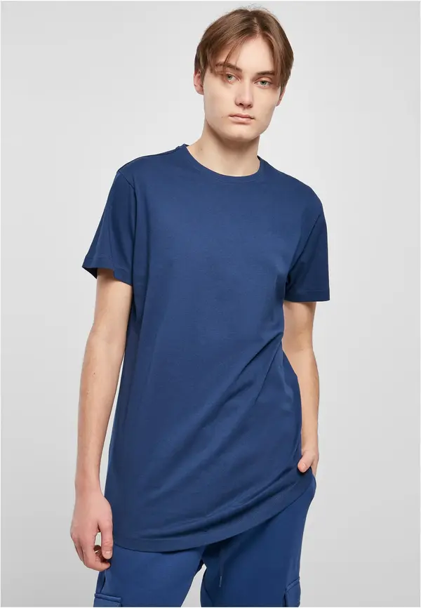 Urban Classics Long T-shirt in the shape of spaceblue