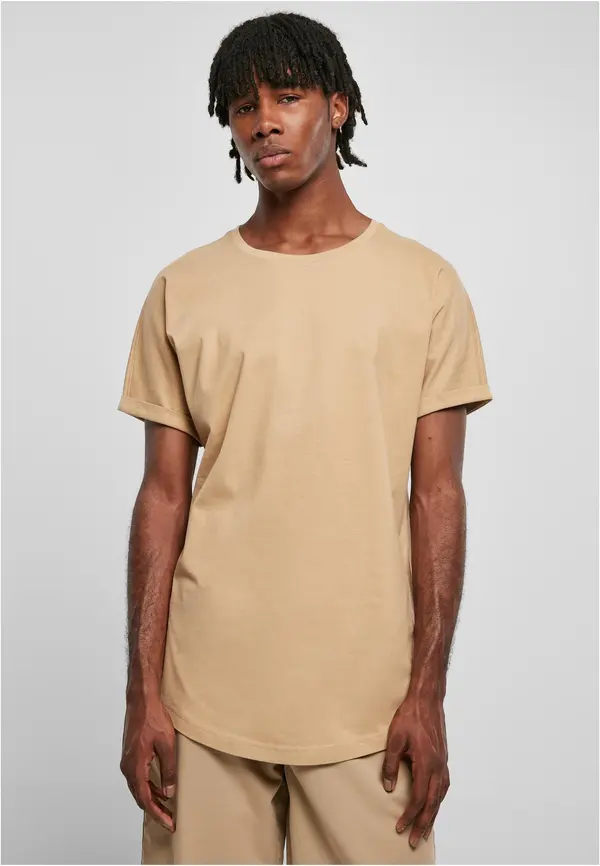 Urban Classics Long T-shirt Turnup Unionbeige