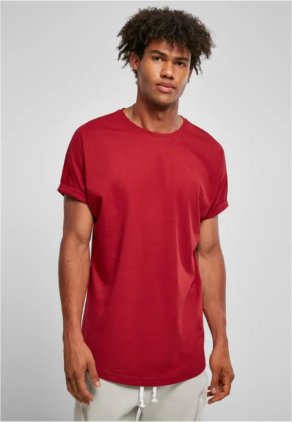 Urban Classics Long turnup t-shirt brick