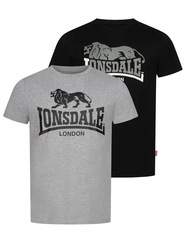 Lonsdale Lonsdale Men's t-shirt regular fit double pack