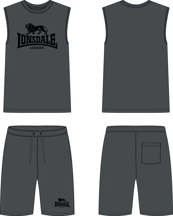 Lonsdale Lonsdale Men's sleeveless t-shirt & shorts set regular fit