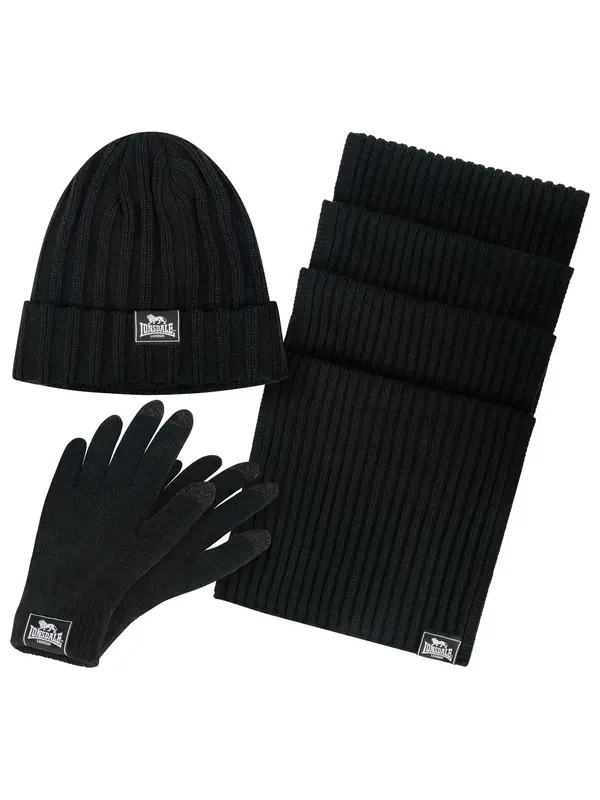 Lonsdale Lonsdale unisex kapa, šal in rokavice