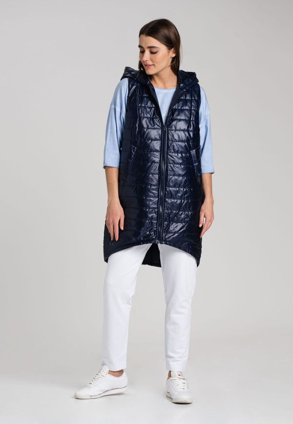 Look Made With Love Look Made With Love Woman's Vest Jungle 814 Navy Blue