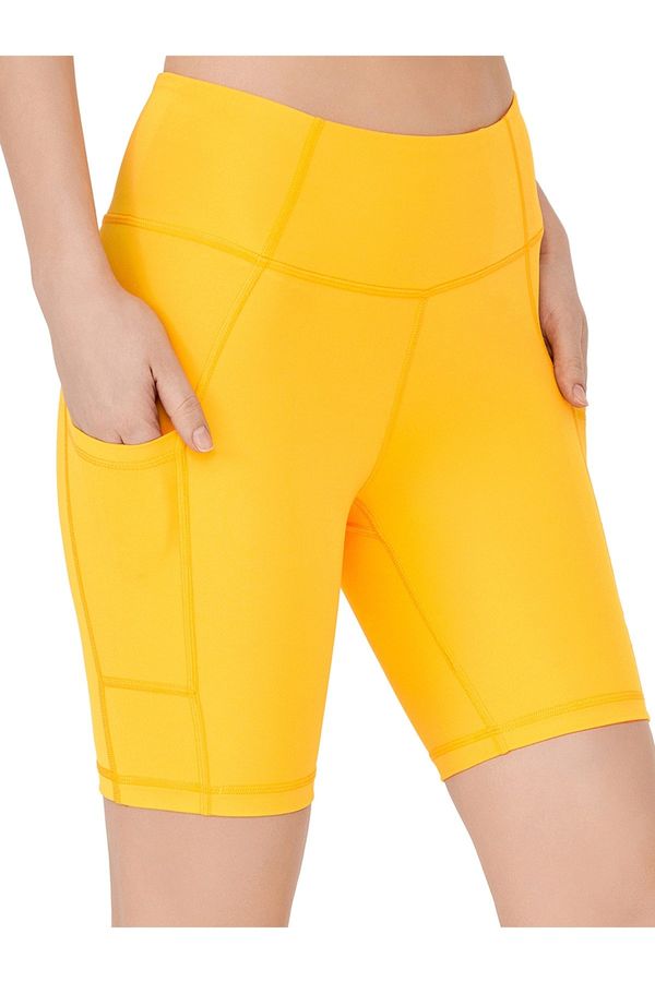 LOS OJOS LOS OJOS Women's Yellow High Waist Consolidator