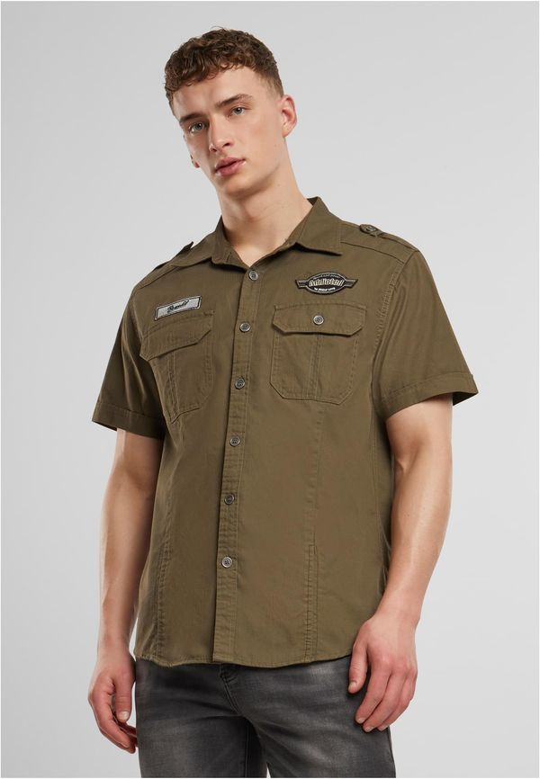 Brandit Luis Vintage Short Sleeve Shirt Olive