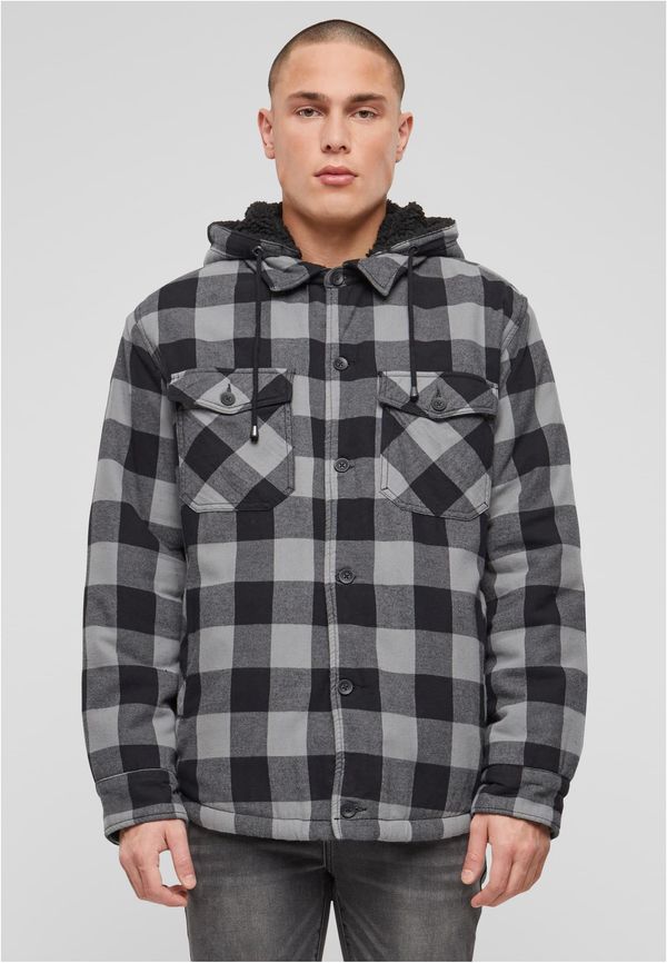 Brandit Lumberjack with hood black/charcoal