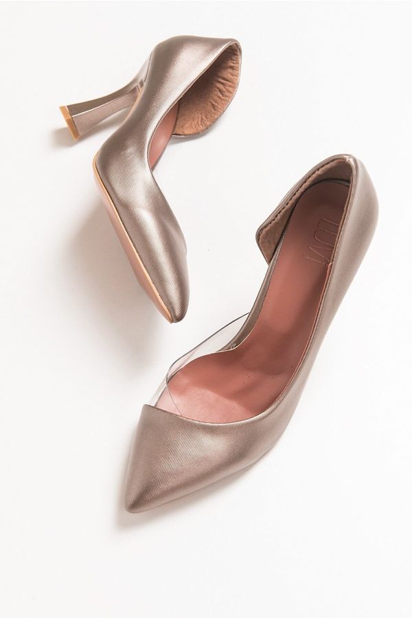 LuviShoes LuviShoes 653 Copper Lara Heeled Women's Shoes