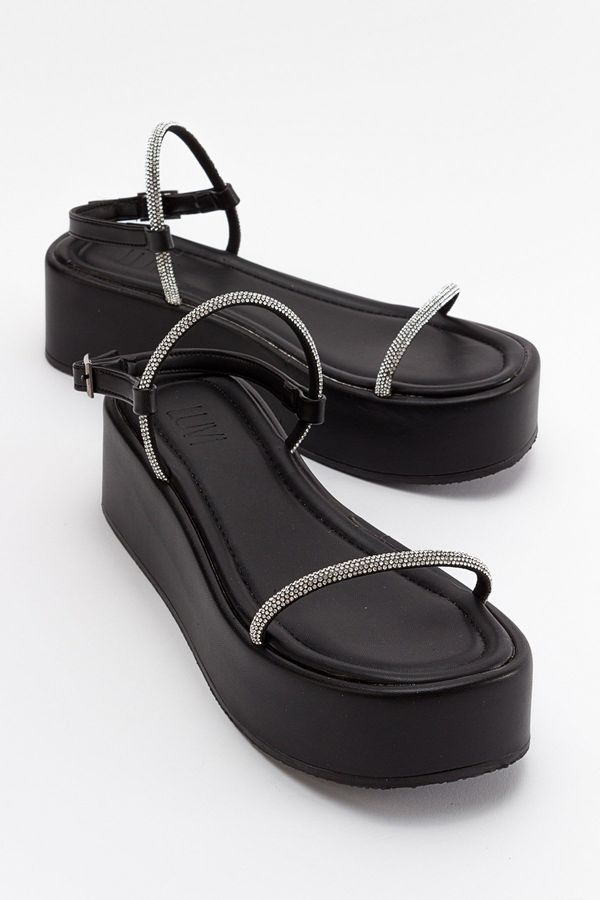 LuviShoes LuviShoes Ekos Women's Black Sandals