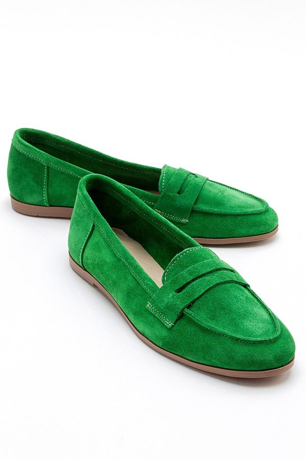 LuviShoes LuviShoes F02 Women's Grass Green Flats