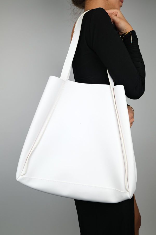 LuviShoes LuviShoes Klos White Women's Shoulder Bag