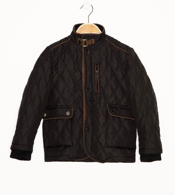 dewberry M3002 DEWBERRY BOYS' COAT-BLACK-1