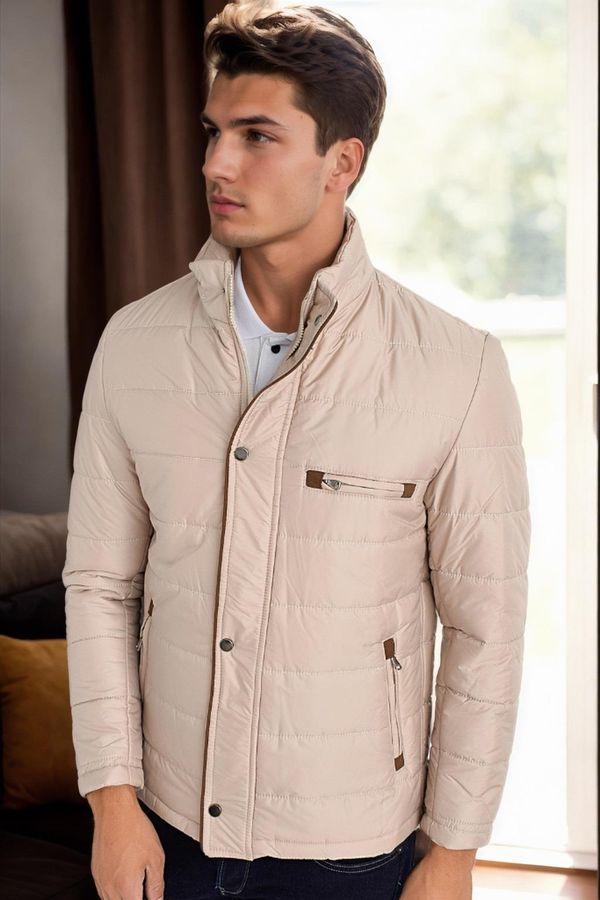 dewberry M8625 DEWBERRY MEN'S COAT-BEIGE-1