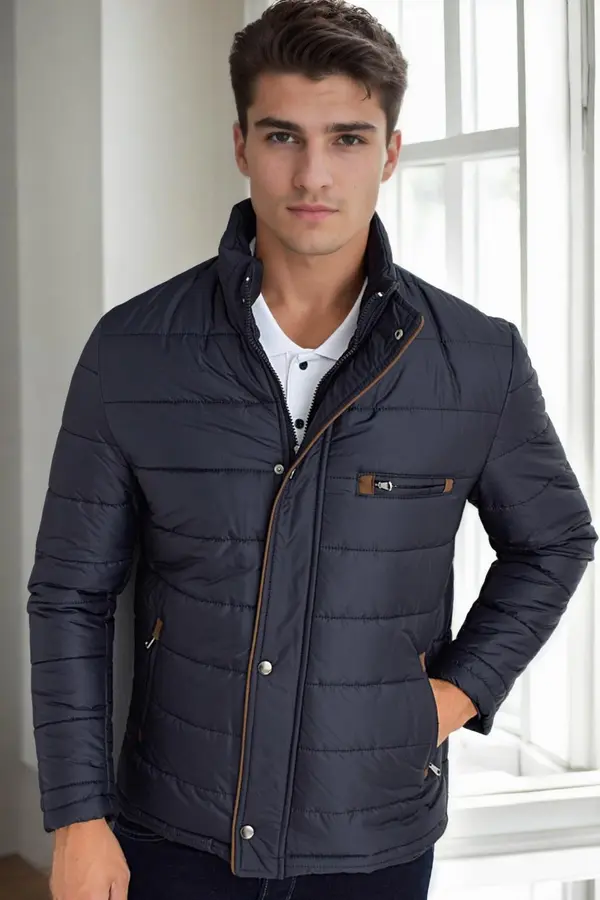 dewberry M9625 DEWBERRY MEN'S JACKET-NAVY BLUE
