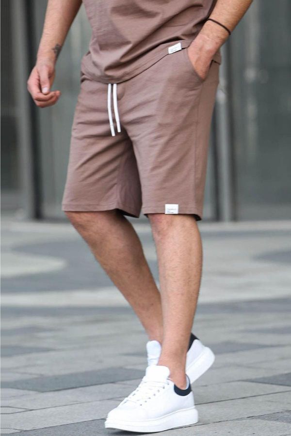 Madmext Madmext Brown Basic Men's Shorts 6501
