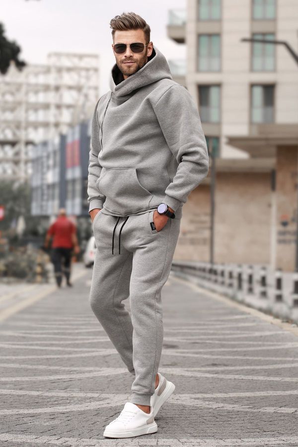 Madmext Madmext Gray Men's Tracksuit Set 5634