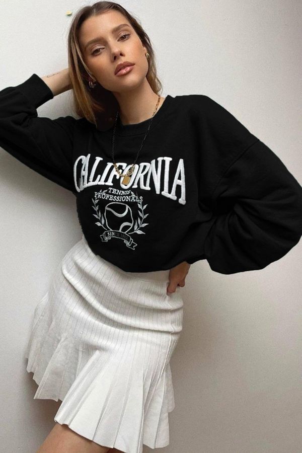 Madmext Madmext Mad Girls Black Sweatshirt