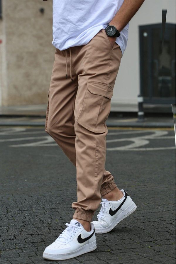 Madmext Madmext Men's Beige Cargo Pocket Pants 5447