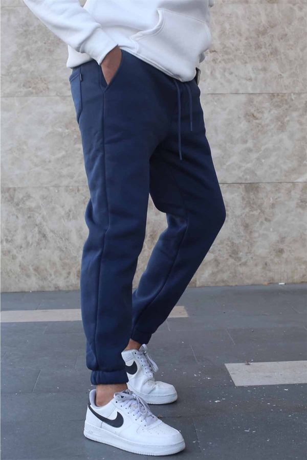 Madmext Madmext Navy Blue Brand Men's Basic Sweatpants 5482