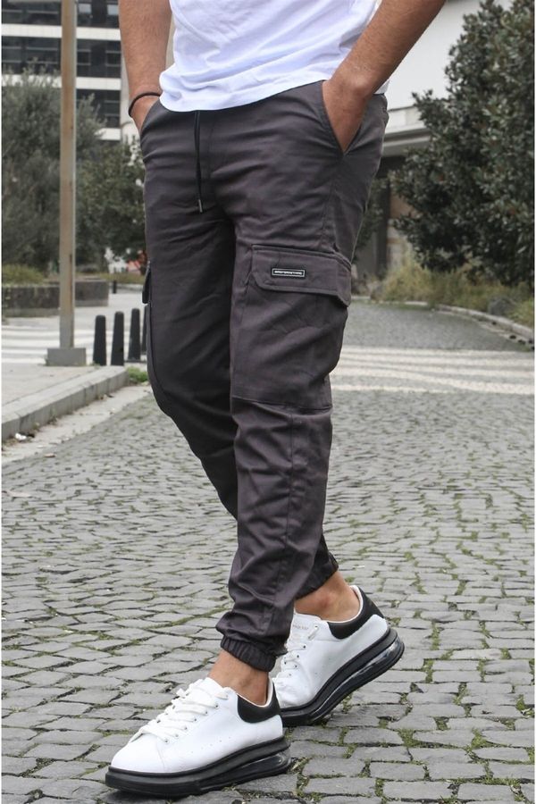 Madmext Madmext Smoked Cargo Pocket Jogger Pants 5437