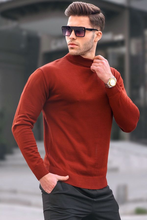 Madmext Madmext Tile Slim Fit Half Turtleneck Men's Knitwear Sweater 6343