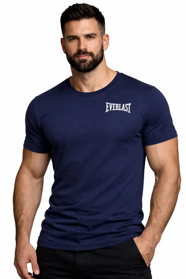 Everlast Majica Everlast - El0912, temno modra