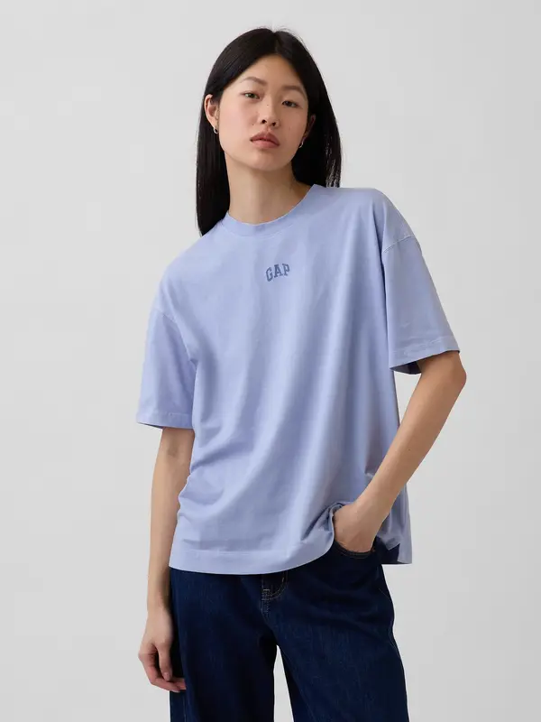GAP Majica GAP Oversized z logotipom VintageSoft