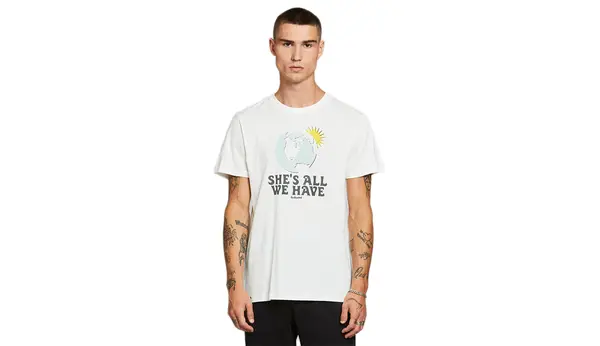 Dedicated Majica s kratkimi rokavi Stockholm All We Have Off-White