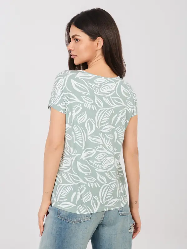 Sublevel Majica s kratkimi rokavi v pistaciji