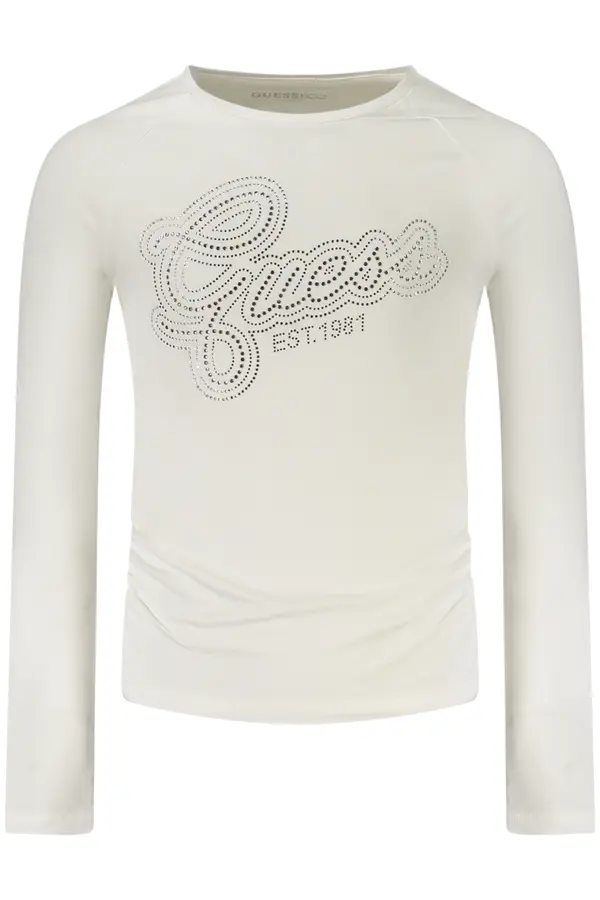 GUESS JEANS Majica z dolgimi rokavi GUESS JEANS za deklice, bela