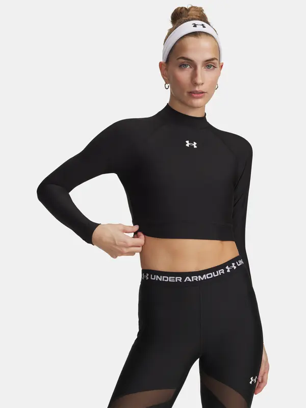 Under Armour Majica z dolgimi rokavi Under Armour HeatGear Crop Mock