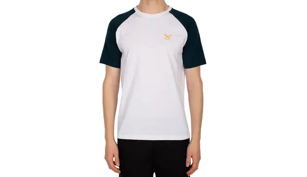 IrieDaily Majica z raglan potiskom IrieDaily Chestflag
