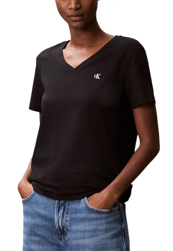 Calvin Klein Majica z V-izrezom Calvin Klein Jeans