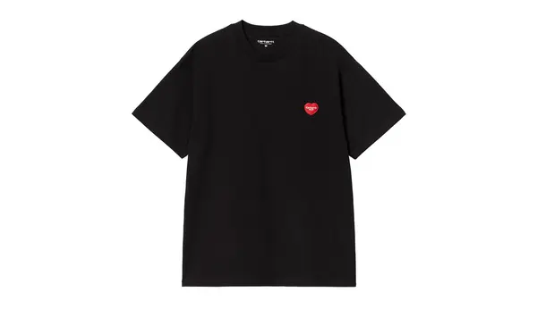 Carhartt Wip Majice - Carhartt WIP S/S Heart II Hartt T-Shirt Black Črna