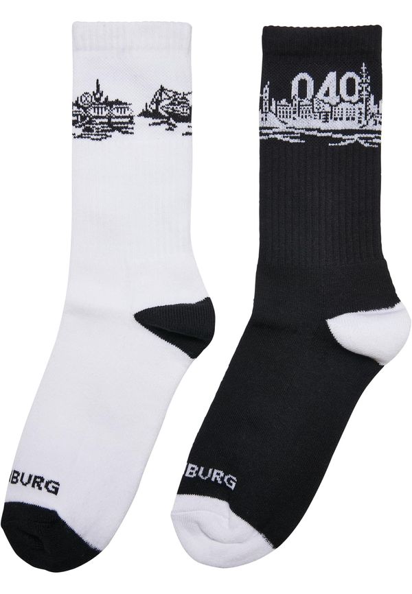 MT Accessoires Major City 040 2-Pack Socks Black/White