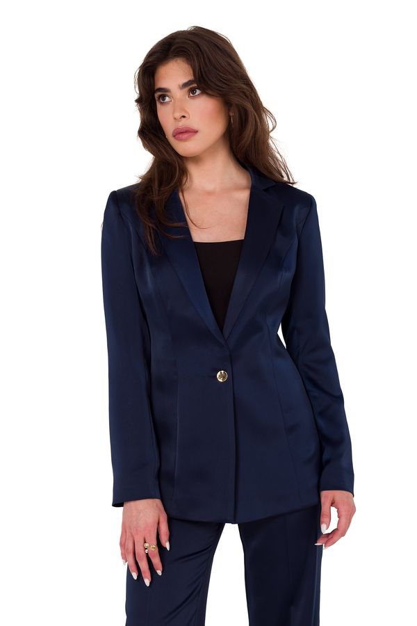 Makover Makover Woman's Jacket K173 Navy Blue