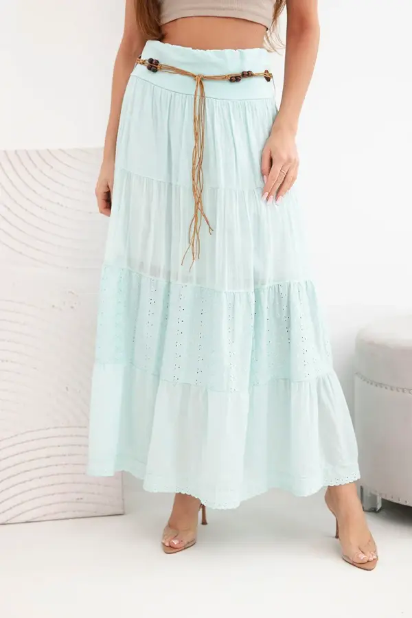 Kesi Włoski Maksi krilo z vezenjem in pasom