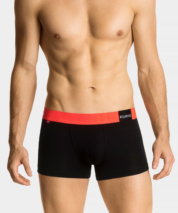 Atlantic Man boxers ATLANTIC PREMIUM with mikromodal - black/orange